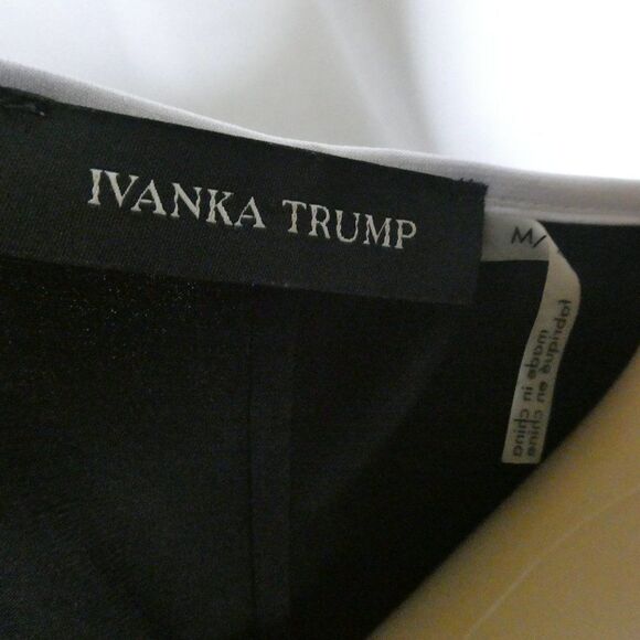 Ivanka Trump Cold Shoulder Tie Split Sleeve Blouse - Picture 8 of 12